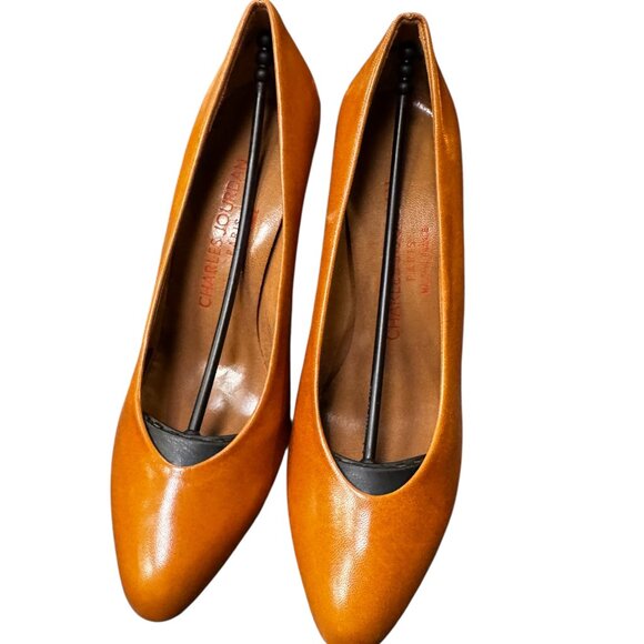 Charles Jourdan Shoes - Vintage Charles Jourdan Paris Leather Pumps – Size 6 – 3” Heel – Made in France